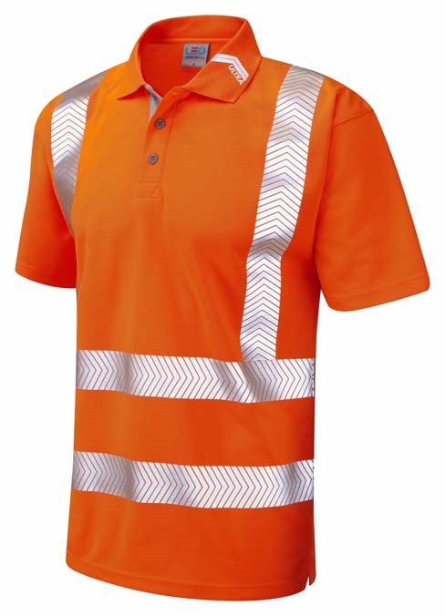 LEO WORKWEAR BROADSANDS ISO 20471 Cl 2 Coolviz Ultra Polo Shirt